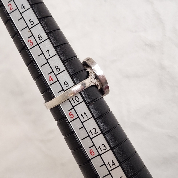 Vintage Silver Abalone Bracelet Ring Set - Picture 10 of 14